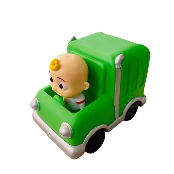 Cocomelon Kids Toy Green Garbage Truck 4" 2020 Moonbug Jazwares - Picture 4 of 8